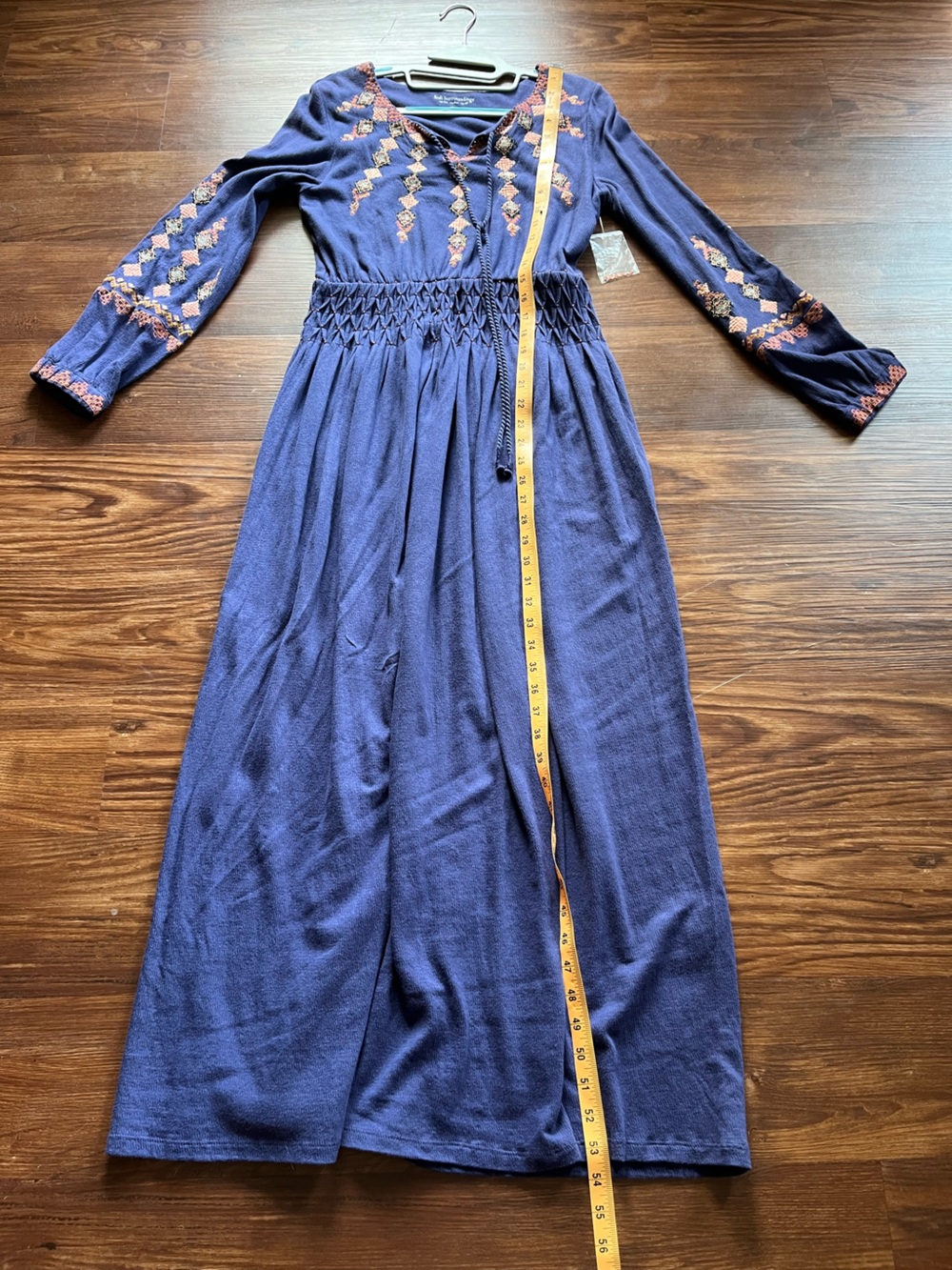 NWOT Soft Surroundings Socorro Purple Embroidered Maxi Dress  Size XS - Picture 12 of 13